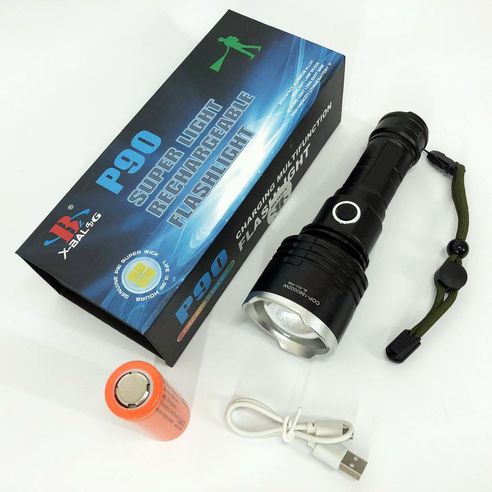 Водонепроникний ліхтар X-Balog BL-531-P90, Ліхтарик поліцейський, Ліхтар IV-425 ручний гарний