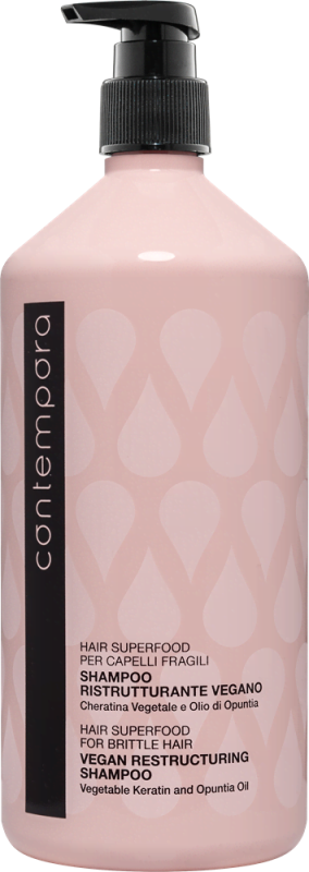 Шампунь реструктурувальний з рослинним кератином та олією опунції 1000мл, фото 1