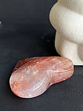 Вогняний кварц полумʼяний кварц натуральний серце 58*62*18 мм, фото 6