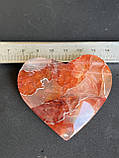 Вогняний кварц полумʼяний кварц натуральний серце 58*62*18 мм, фото 7
