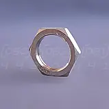 Контргайка нержавіюча муфтова DN25 (1"), н/ж сталь AISI304, шестигранна, різьба BSPP, ДСТУ 8969-75, фото 3