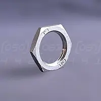 Контргайка нержавіюча муфтова DN25 (1"), н/ж сталь AISI304, шестигранна, різьба BSPP, ДСТУ 8969-75