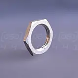 Контргайка нержавіюча муфтова DN25 (1"), н/ж сталь AISI304, шестигранна, різьба BSPP, ДСТУ 8969-75, фото 6