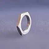 Контргайка нержавіюча муфтова DN25 (1"), н/ж сталь AISI304, шестигранна, різьба BSPP, ДСТУ 8969-75, фото 5