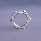Контргайка нержавіюча муфтова DN25 (1"), н/ж сталь AISI304, шестигранна, різьба BSPP, ДСТУ 8969-75, фото 2