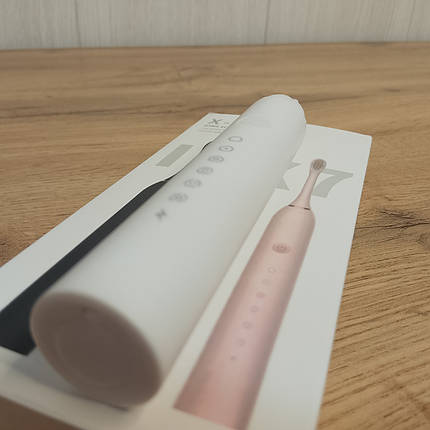 Зубна щітка електрична Sonic LY-393 ультразвукова 4 насадки акумуляторна (200), фото 2