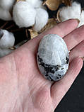 Кабошон натуральний місячний камінь овал камінь кабошон палм адуляр 40*32*20 мм, фото 8