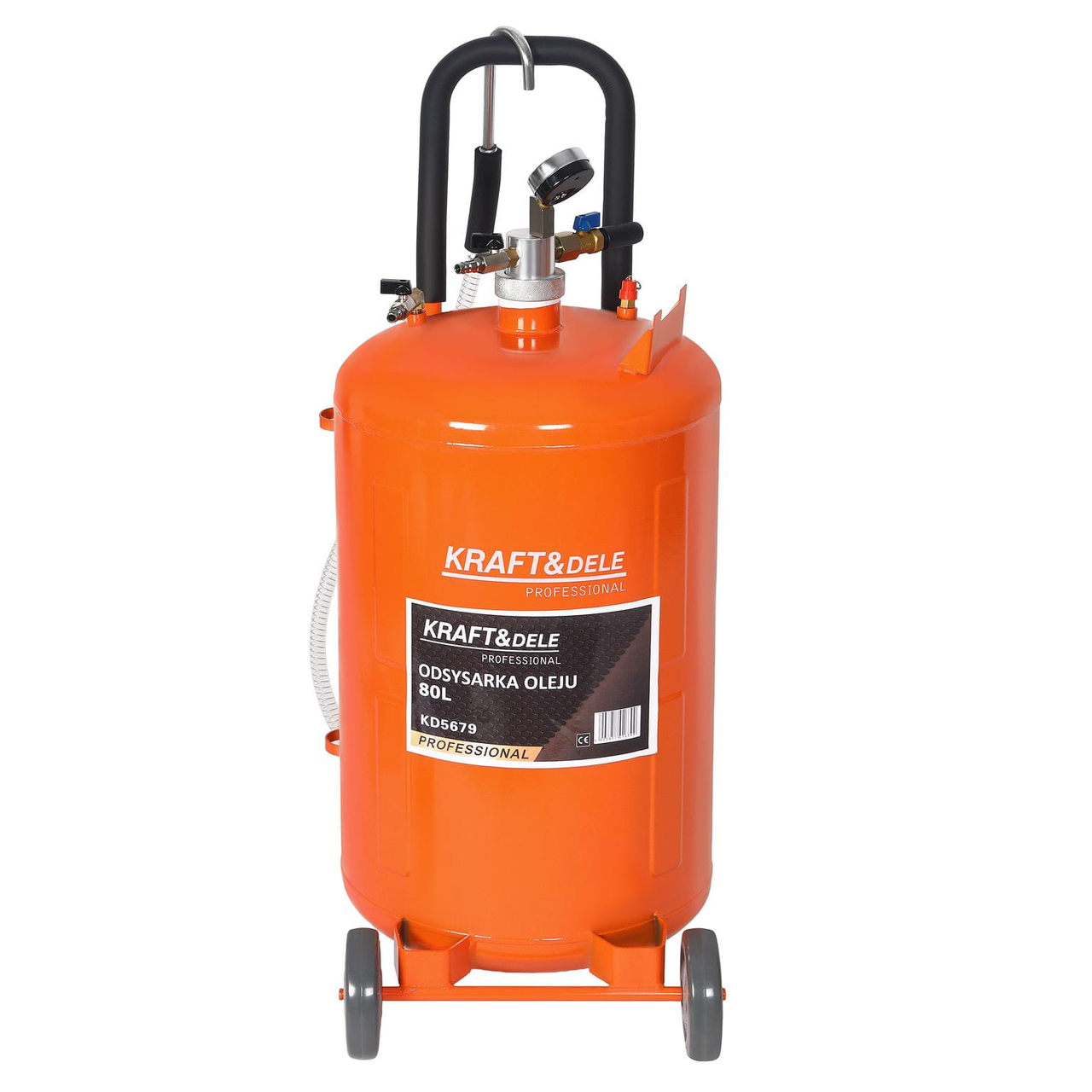 Апарат для зливу масла Kraft&Dele KD5679 80 л вакуумна установка для зливу масла, фото 1