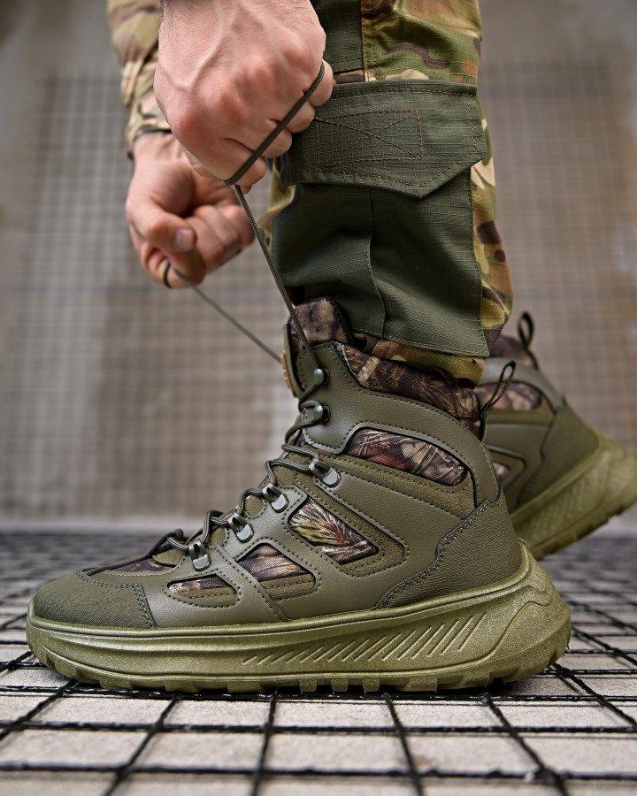 Міські мілітарі черевики DEMER олива ПП7866, фото 1