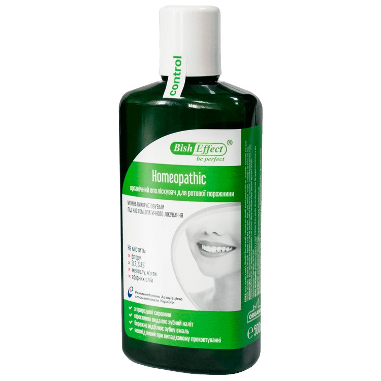Органічний ополіскувач для рота Bisheffect Homeopathic 500 мл – Бішофіт Полтавський, лікувальний