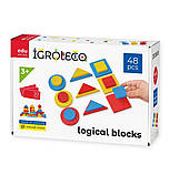 Логічні блоки Дьонеша дерев'яні, фото 3