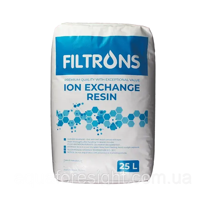 Сильнокислотний катіоніт Filtrons ion exchange resin (аналог Pure Resin PC002, Dowex HCR, КУ 2-8), ціна з ПДВ, фото 1