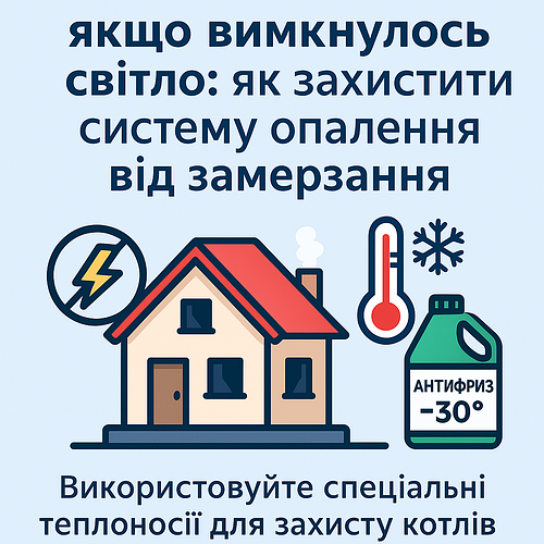 Що робити, якщо відключили світло: як захистити систему опалення від замерзання