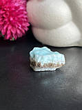 Ларимар в породі друза натуральний необроблений камінь ларимар «домініканська бірюза» 28*13*14 мм., фото 2
