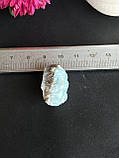 Ларимар в породі друза натуральний необроблений камінь ларимар «домініканська бірюза» 28*13*14 мм., фото 8