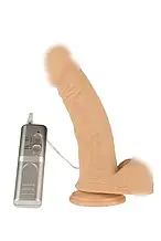 Фалоімітатор з вібрацією Alive Dr.No, ПВХ, діаметр 4,6 см