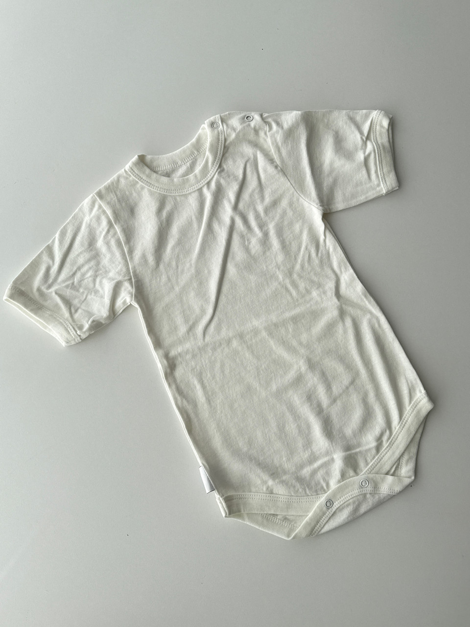 Напівкомбінезон-боді, короткий рукав, в тканині кулір, 92 розмір, фото 1