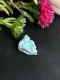 Ларимар в породі друза натуральний необроблений камінь ларимар «домініканська бірюза» 29*18*16 мм., фото 8