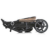 Дитяча прогулянкова коляска Bambi M 5723 Viva Beige з легкою алюмінієвою рамою та регульованою ручкою, фото 10