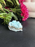 Ларимар в породі друза натуральний необроблений камінь ларимар «домініканська бірюза» 29*18*16 мм., фото 9