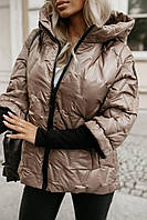 Жіноча куртка плащівка з капішоном