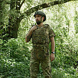 Захист паху (напашник-фартух) Kiborg з балістичним пакетом (Militex) 1 клас захисту Multicam, фото 6