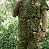 Захист паху (напашник-фартух) Kiborg з балістичним пакетом (Militex) 1 клас захисту Multicam, фото 9