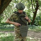 Захист паху (напашник-фартух) Kiborg з балістичним пакетом (Militex) 1 клас захисту Khaki, фото 6