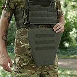 Захист паху (напашник-фартух) Kiborg з балістичним пакетом (Militex) 1 клас захисту Khaki, фото 7