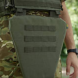 Захист паху (напашник-фартух) Kiborg з балістичним пакетом (Militex) 1 клас захисту Khaki, фото 8