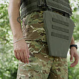 Захист паху (напашник-фартух) Kiborg з балістичним пакетом (Militex) 1 клас захисту Khaki, фото 9