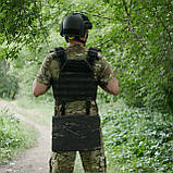 Каремат-сидушка Kiborg з балістичним пакетом 1 клас захисту Militex 20mm Cordura Black Multicam, фото 5