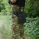 Каремат-сидушка Kiborg з балістичним пакетом 1 клас захисту Militex 20mm Cordura Black Multicam, фото 6