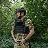 Каремат-сидушка Kiborg з балістичним пакетом 1 клас захисту Militex 20mm Cordura Black Multicam, фото 7