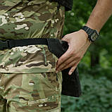 Каремат-сидушка Kiborg з балістичним пакетом 1 клас захисту Militex 20mm Cordura Black Multicam, фото 8