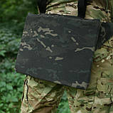 Каремат-сидушка Kiborg з балістичним пакетом 1 клас захисту Militex 20mm Cordura Black Multicam, фото 10