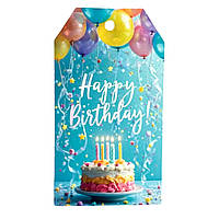 Бірка "Happy birthday!" 50х90 см (10 шт)