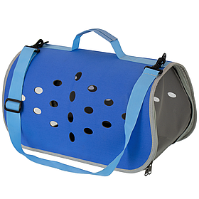 Сумка для перенесення котів та собак 48x26x25 см CosmoPet CP-12 Dark Blue (3_07128)