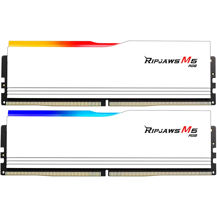 Модуль пам`ятi DDR5 2x32GB/6000 G.Skill Ripjaws M5 RGB White (F5-6000J3238G32GX2-RM5RW), фото 1
