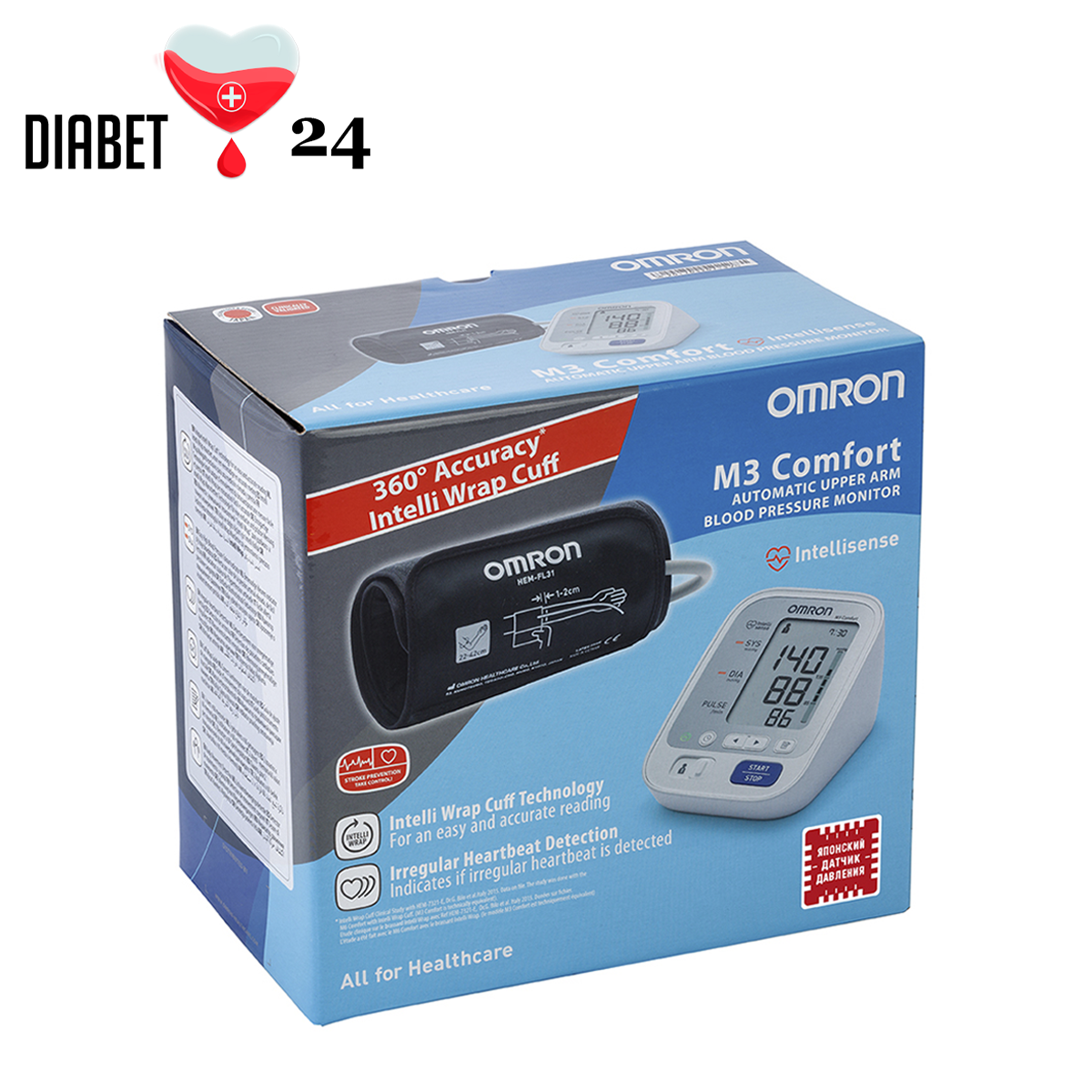 Тонометр автоматичний Omron M3 Comfort (HEM-7134-ALRU), фото 1