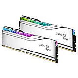 Модуль пам`ятi DDR5 2x32GB/6000 G.Skill Trident Z5 Royal Silver (F5-6000J2836G32GX2-TR5S), фото 4