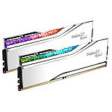 Модуль пам`ятi DDR5 2x32GB/6000 G.Skill Trident Z5 Royal Silver (F5-6000J2836G32GX2-TR5S), фото 5