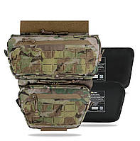 Комплект захисту живота та паху Militex з балістичними пакетами 1 класу(мультикам, розмір L)