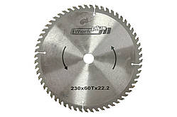 Диск пильний по дереву Sprut 230 x 22.220мм x 60T