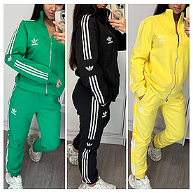 Жіночий спортивний костюм Adidas з лампасами (Адідас трикотаж)