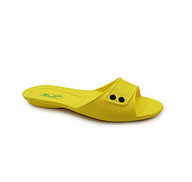 Ціліснолиті жіночі сланці (шльопанці) з матеріалу Eva розмір 37 Кредо Жовтий 107