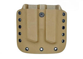 Паучер подвійний під магазин Форт 12/14/17/18 на ремінь (кайдекс, койот)