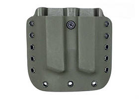 Паучер подвійний під магазин Форт 12/14/17/18 на ремінь (кайдекс, хакі)