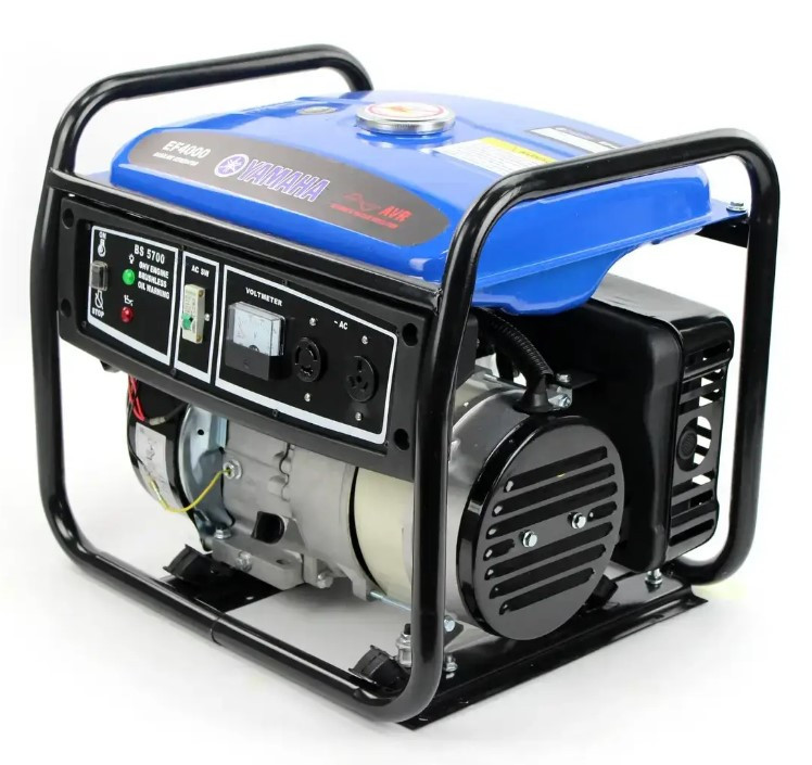 Надійний бензиновий генератор однофазний YAMAHA EF4000 4 кВт ручний запуск, фото 1