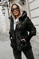 Жіноча куртка плащівка з капішоном
